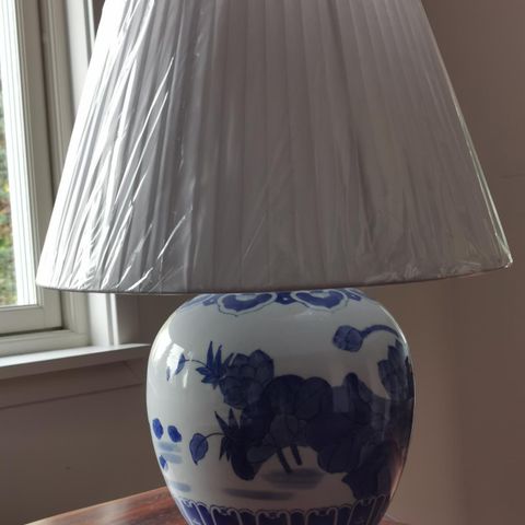 Kinesiske porselen bordlampe