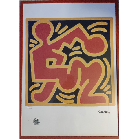 Keith Haring. edition 150 m/ramme brun