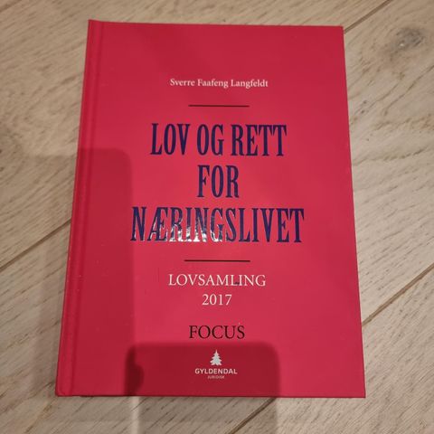 Lov og rett for næringslivet, lovsamling 2017