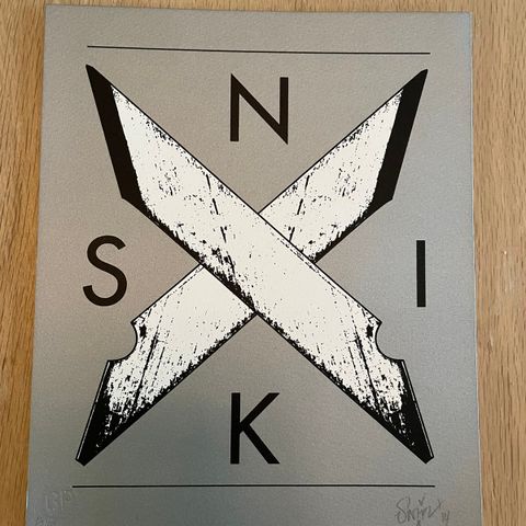 SNIK razorblades (2014) signert og nummerert