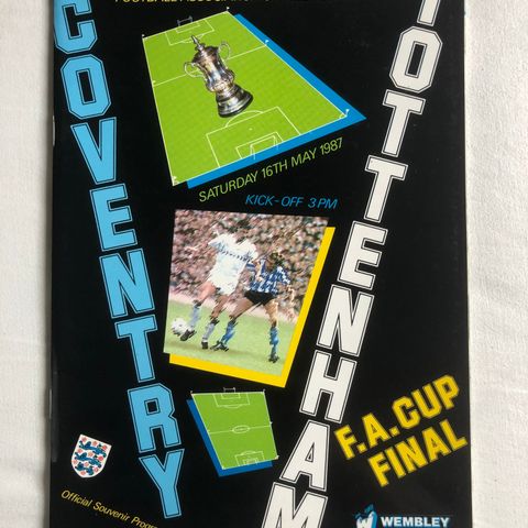 Program  Coventry - Tottenham FA Cup Finale 1987