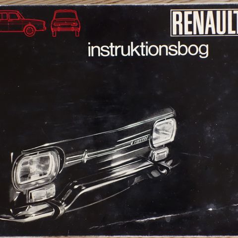 Renault 10 instruksjonsbok juli 1969