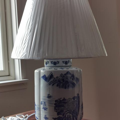 Kinesiske porselen bordlampe