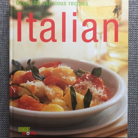 Italiensk kokebok / italian cookbook ( ubrukt )