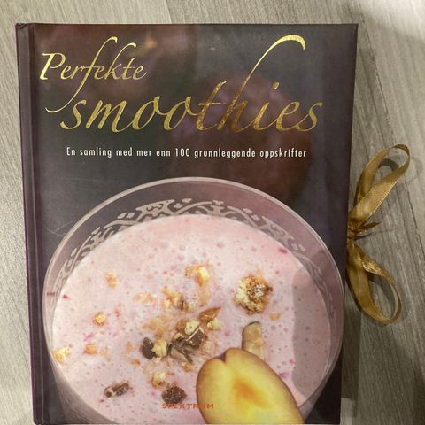 Bok/oppskriftsbok/kokebok «Perfekte smoothies»