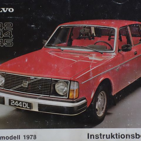 Volvo instruksjon svensksbok 8.77