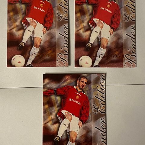 Eric Cantona Manchester United, 3 fotballkort