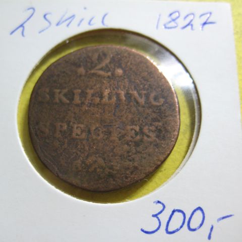 2 Skilling 1827