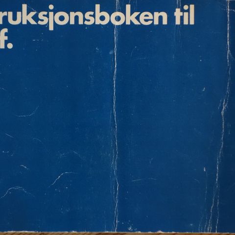 VW Golf instruksjonsbok 1985 norsk