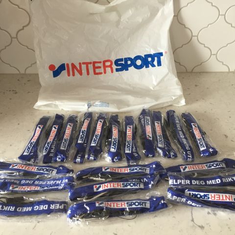 20 Intersport Lanyard / Neck Straps with Small Carabiner (New)