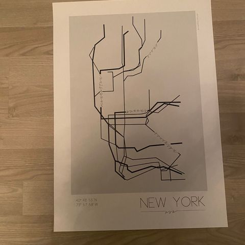 New York underground plakat 50*70 cm