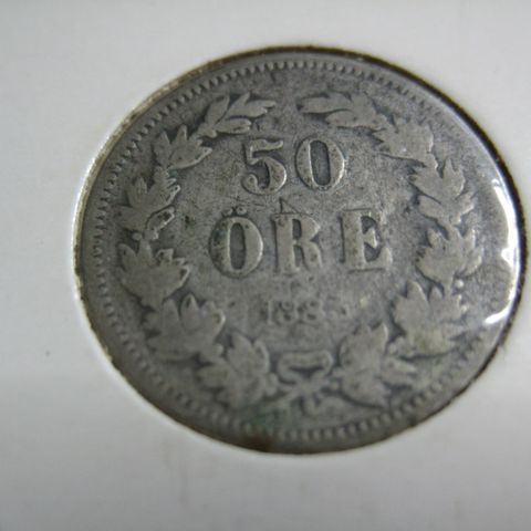 50 øre sverige 1883 sølv