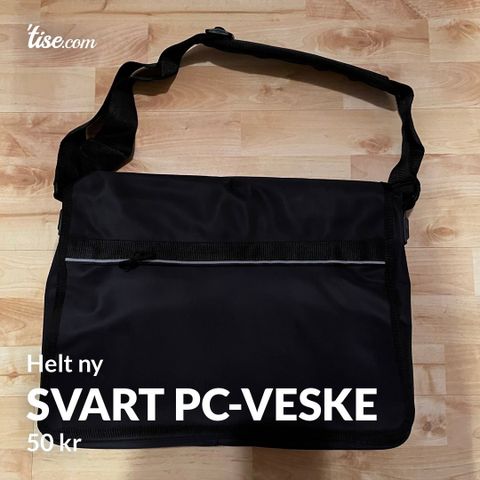 Svart pc-veske