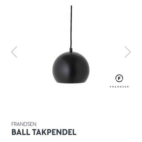 Ball takpendel fra Frandsen 18 cm