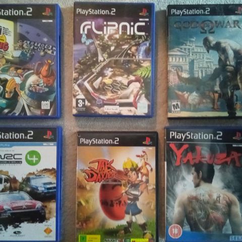 Playstation 2 flere spill tilsalgs ,