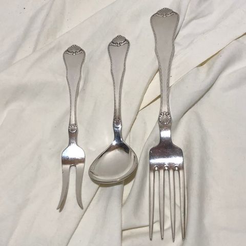 Koldgaffel, gaffel og syltetøyskje