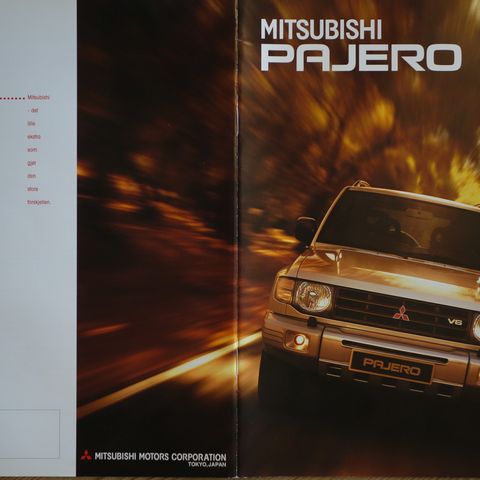 Mitsubishi Pajero aug 97 brosjyre 2 brosjyrer