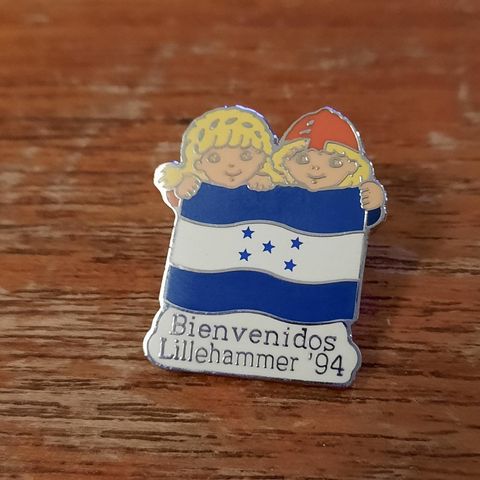 Flagg-pins Honduras OL-Lillehammer 1994