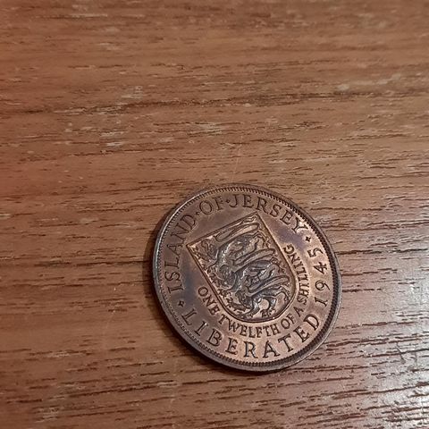 Jersey 1945 Elizabeth II 1/12 shilling