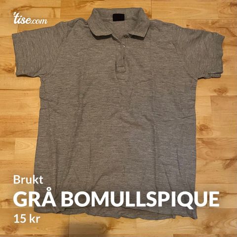 Grå H&M bomullspique