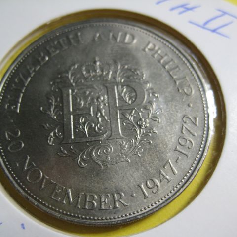 medalje Elisabeth og Philip 25 års jub 1947-1972