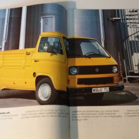 1984/85 VW Transporter -brosjyre.