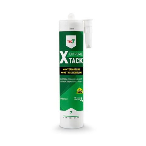 Konstruksjonslim x-tack 290 ml supersterk monteringslim