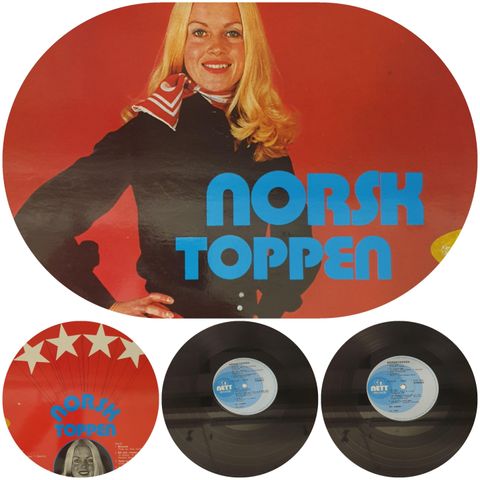 VINTAGE/RETRO LP-VINYL "NORSK TOPPEN 1974"