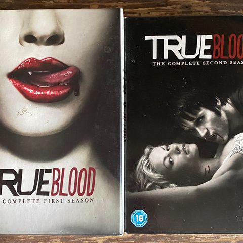 Nedsatt. True Blood season 1 og 2, selges