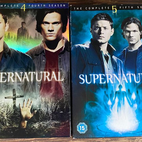 Nedsatt. Serie Supernatural season 4 og 5, selges