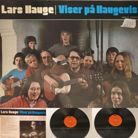 VINTAGE/RETRO LP-VINYL "LARS HAUGE/VISER PÅ HAUGEVIS 1974"