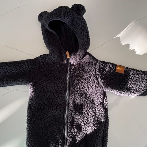 Ubrukt teddyfleece jakke - Str 86/92