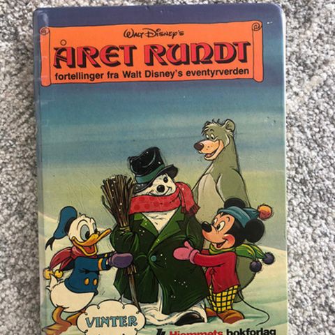 Walt Disney bok. Donald, Mikke mus, Langbein, Pluto, Onkel skrue m.m. Fra 1978.