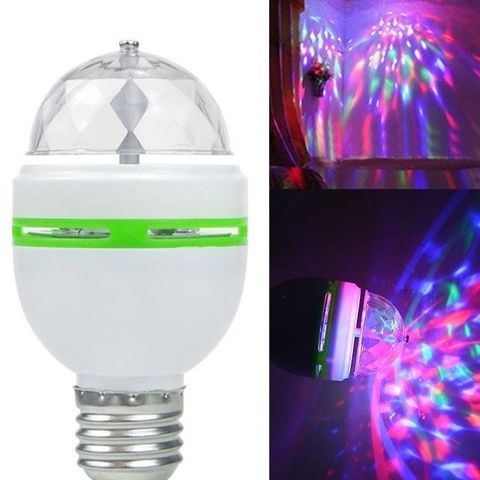 NY ROTERENDE DISCO LED-PÆRE MED KULE LYSEEFFEKTER, 6W