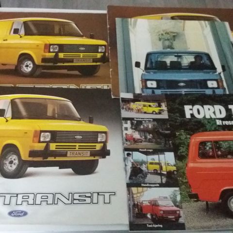 Ford Transit -brosjyrer.