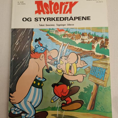 Asterix - OG STYRKEDRÅPENE - (nr. 10) 1. opplag