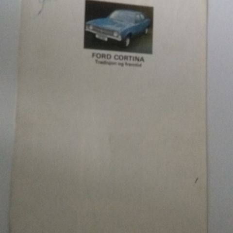 Ford Cortina MK III -brosjyre.