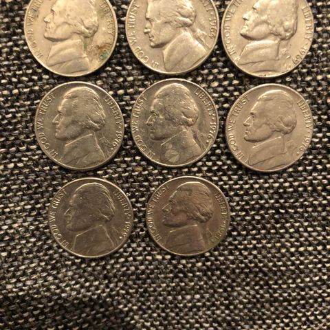 Five cents USA  1960-1981