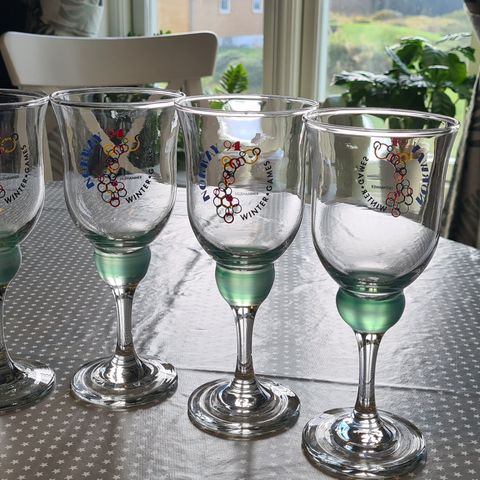 Winter Games Lillehammer 1994 glass