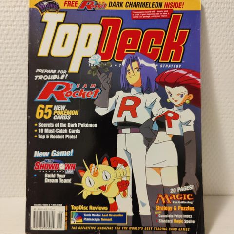 Wizards of the Coast TopDeck #6 "Pokemon Team Rocket / MLB  Showdown 2000"