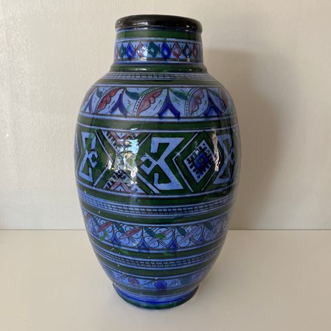 Flott krukke/vase keramikk