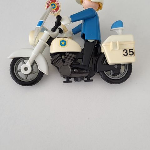 3564s2V2 Playmobil Politimotorsykkel fra 1987