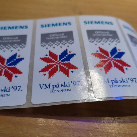 22 stk Siemens VM 1997 klistermerker