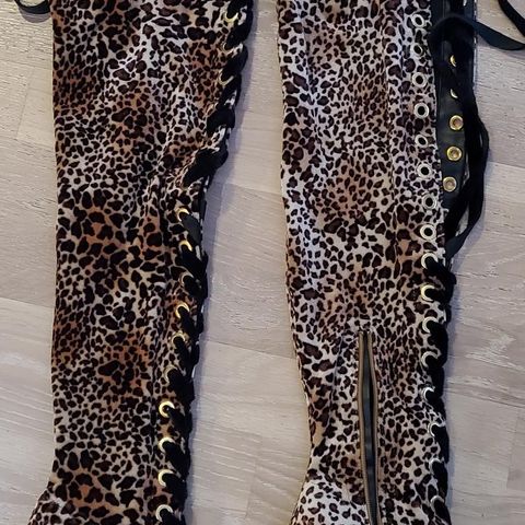 Leopard støvletter size 7 vintage