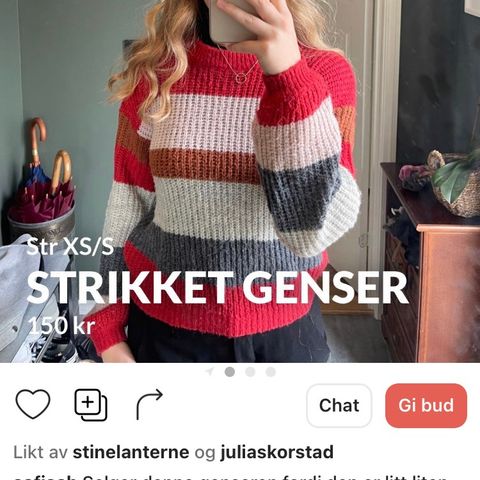 stripete genser str.S