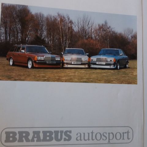 MERCEDES Brabus Autosport -brosjyre.