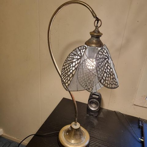 gammel bordlampe