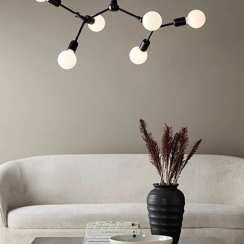 Taklampe Florean sort