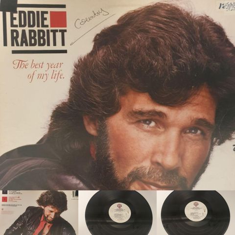 VINTAGE/RETRO LP-VINYL "EDDIE RABBITT/THE BEST YEAR OF MY LIFE 1984"