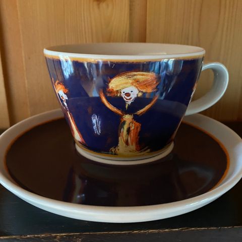 8 stk Marianne Auli kopp med skål mørk lilla